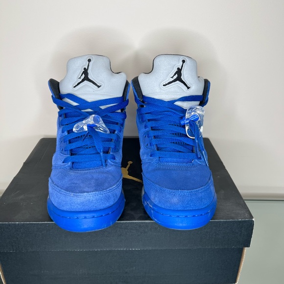 Jordan gym blue suede 5s - Picture 2 of 2